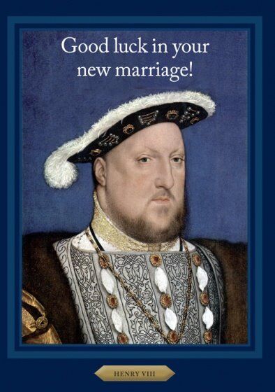 Card (Cath Tate): Henry VIII New Marriage