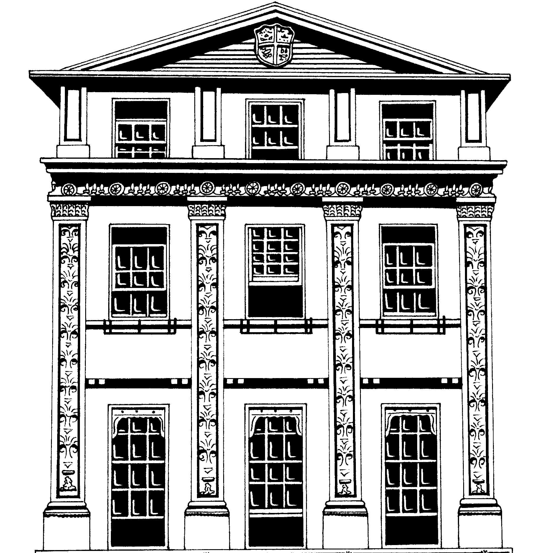 Upper class London House - Front View (1)