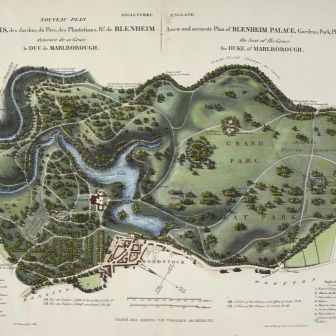 A_new_and_accurate_plan_of_Blenheim_Palace_resize