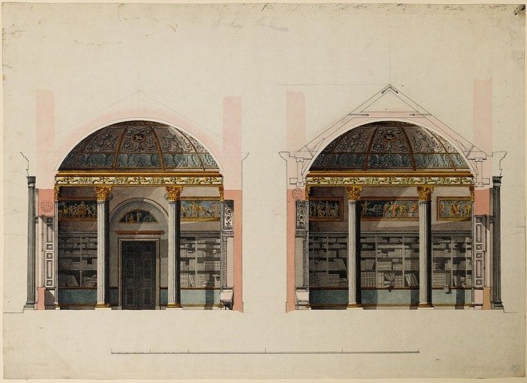 Design for the library 1767