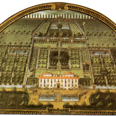 Lunette of Villa di Castello (as it appeared in 1599)
