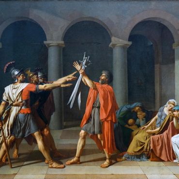 Jacques-Louis-David-The-Oath-of-the-Horatii-