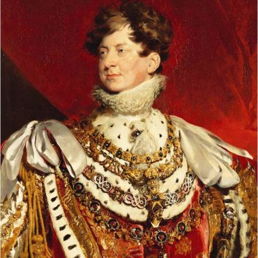 King George IV - portrait in 1821 (age 59) on the occasion of his Coronation, by Sir Thomas Lawrence