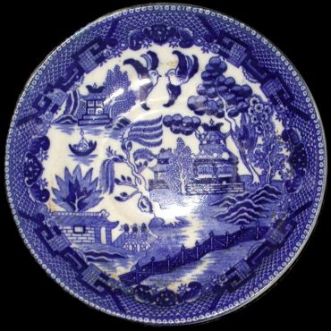 Staffordshire-Willow-Pattern-plate